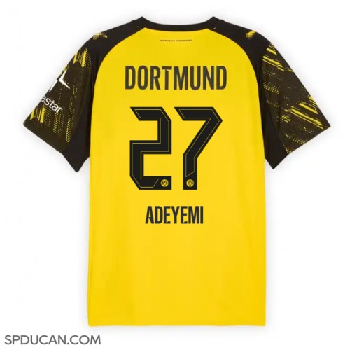 Muški Nogometni Dres Borussia Dortmund Karim Adeyemi #27 Domaci 2025-26 Kratak Rukav